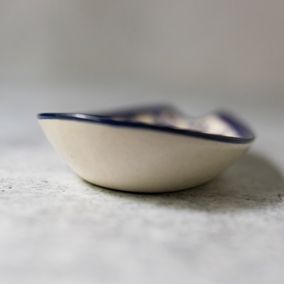 Polish Pottery Spoon Rest Flowering Peacock Pattern from Zaklady Boleslawiec 5" - Picture 6 of 8